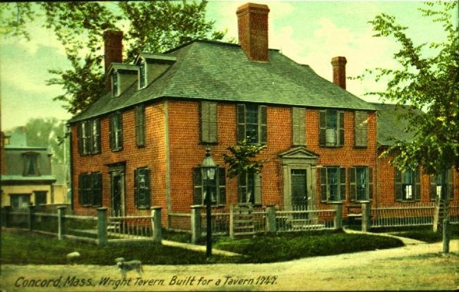 <i> Concord, Mass., Wright Tavern. Built for a Tavern 1747. </I> image. Click for full size.