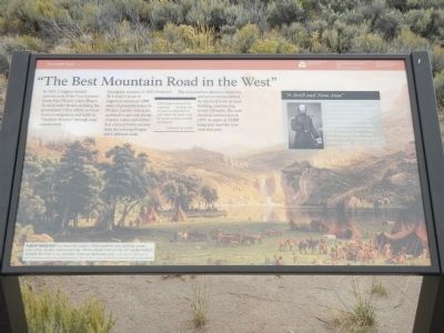 “The Best Mountain Road in the West” Marker image. Click for full size.