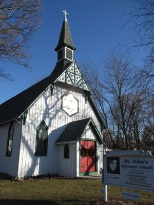 St. John's Episcopal Church and Sign. Click for full size. St. John's Episcopal Church and Sign image. Click for full size.