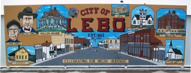 City of Lebo Mural image. Click for full size.