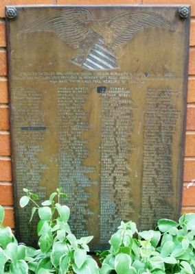 College of Emporia World War I Memorial Marker. Click for full size. College of Emporia World War I Memorial Marker image. Click for full size.