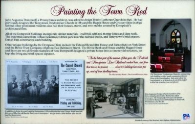 Painting the Town Red Marker. Click for full size. Painting the Town Red Marker image. Click for full size.