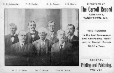 Directors of The Carroll Record image. Click for full size.