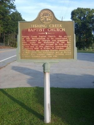 Fishing Creek Baptist Church Marker image. Click for full size.