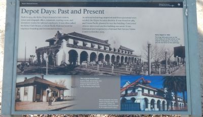 Depot Days: Past and Present panel image. Click for full size.