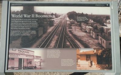 World War II Boomtown panel image. Click for full size.