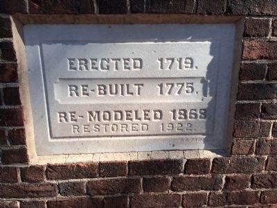 St. Paul's Episcopal Church additional marker, west side of church image. Click for full size.