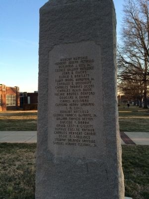 George Washington High School Marker (west side). Click for full size. George Washington High School Marker (west side) image. Click for full size.