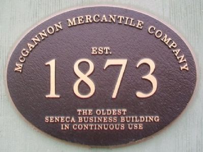 McGannon Mercantile Company Marker image. Click for full size.