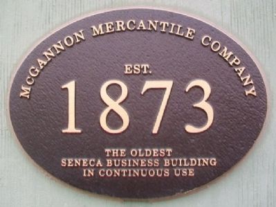 McGannon Mercantile Company Marker. Click for full size. McGannon Mercantile Company Marker image. Click for full size.