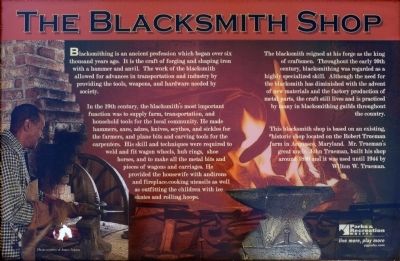 The Blacksmith Shop Marker image. Click for full size.
