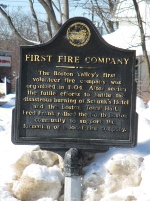 First Fire Company Marker. Click for full size. First Fire Company Marker image. Click for full size.
