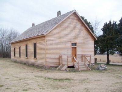 Modoc Church and Marker. Click for full size. Modoc Church and Marker image. Click for full size.