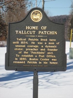 Home of Tallcut Patchin Marker image. Click for full size.
