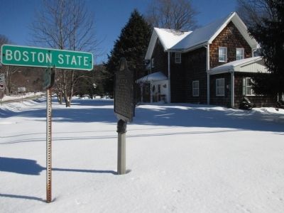 Boston's First Settler Marker and Site. Click for full size. Boston's First Settler Marker and Site image. Click for full size.