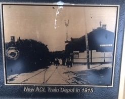 New ACL Train Depot in 1915 image. Click for full size.