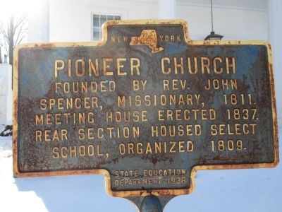 Pioneer Church Marker image. Click for full size.