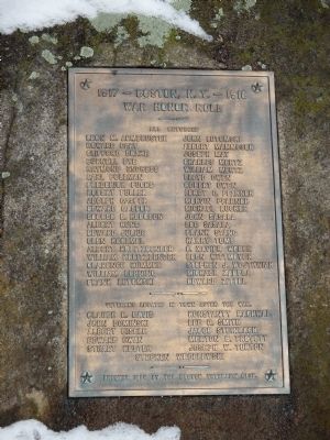 Boston, N.Y. War Honor Roll Memorial image. Click for full size.