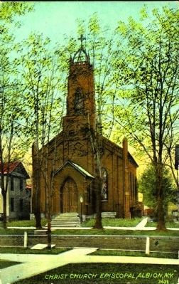 <i>Christ Church Episcopal, Albion, N. Y.</i>. Click for full size. <i>Christ Church Episcopal, Albion, N. Y.</i> image. Click for full size.