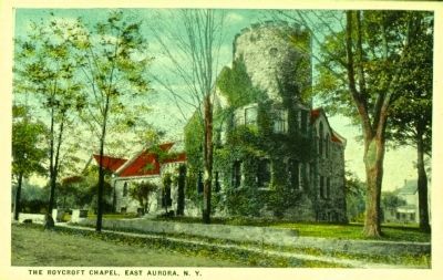 <i>The Roycroft Chapel, East Aurora, N.Y.</i>. Click for full size. <i>The Roycroft Chapel, East Aurora, N.Y.</i> image. Click for full size.