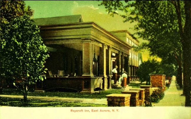 <i>Roycroft Inn, East Aurora, N.Y.</i>. Click for full size. <i>Roycroft Inn, East Aurora, N.Y.</i> image. Click for full size.