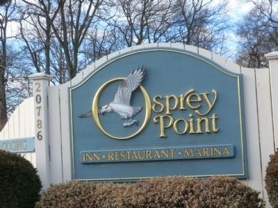 A sign at the entrance to the Osprey Point property image. Click for full size.