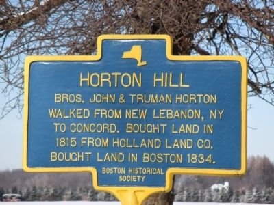 Horton Hill Marker. Click for full size. Horton Hill Marker image. Click for full size.