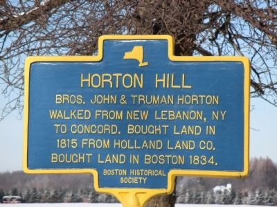 Horton Hill Marker image. Click for full size.