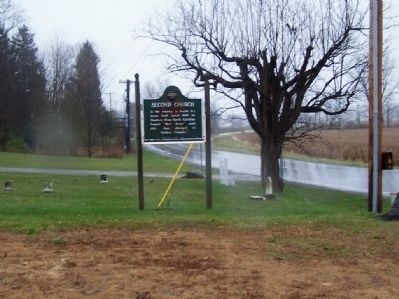 Second Church / First School Marker. Click for full size. Second Church / First School Marker image. Click for full size.
