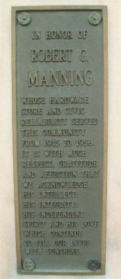 Robert G. Manning Marker image. Click for full size.