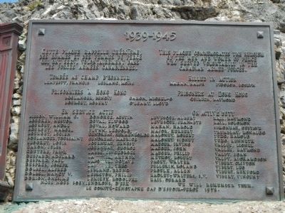 Percé World War II Monument Marker. Click for full size. Percé World War II Monument Marker image. Click for full size.