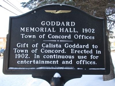 Goddard Memorial Hall, 1902 Marker. Click for full size. Goddard Memorial Hall, 1902 Marker image. Click for full size.