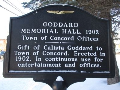 Goddard Memorial Hall, 1902 Marker image. Click for full size.