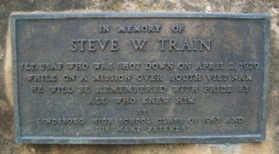 Steve W. Train Memorial Marker image. Click for full size.