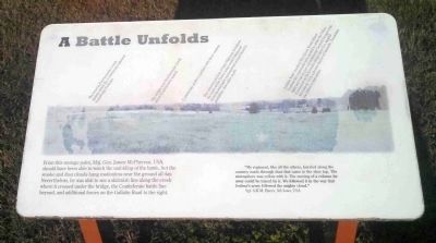 'A Battle Unfolds' Campaign Marker of the Battle of Raymond image. Click for full size.