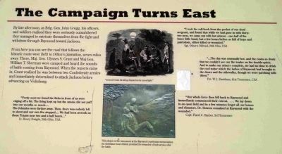 'The Campaign Turns East' Marker Along the Walking Trail image. Click for full size.