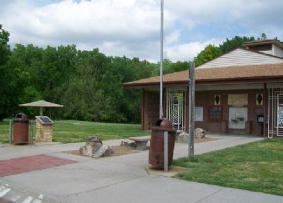 The Mormon Battalion at McPherson, Kansas Marker image. Click for full size.