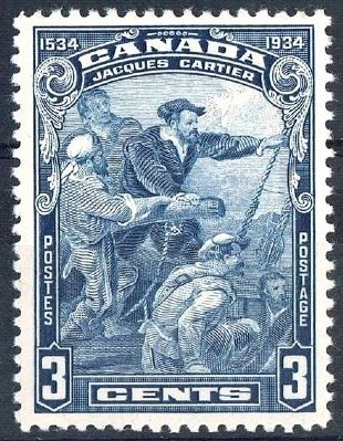 Jacques Cartier, Canadian postage stamp image. Click for full size.