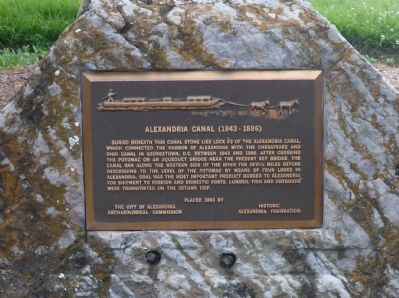 Alexandria Canal Marker. Click for full size. Alexandria Canal Marker image. Click for full size.