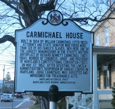 Carmichael House Marker image. Click for full size.