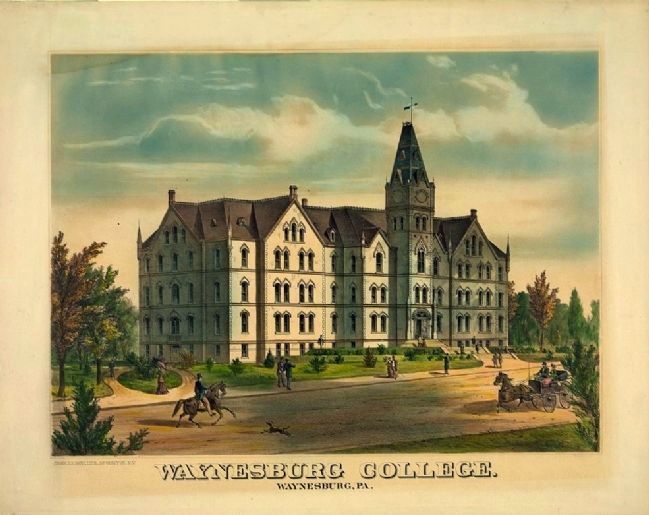 <i>Waynesburg college. Waynesburg. Pa.</i>. Click for full size. <i>Waynesburg college. Waynesburg. Pa.</i> image. Click for full size.