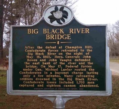 Big Black River Bridge Marker. Click for full size. Big Black River Bridge Marker image. Click for full size.