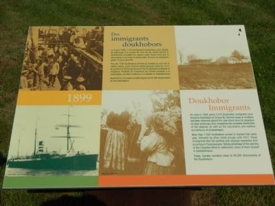 Doukhobor Immigrants Marker. Click for full size. Doukhobor Immigrants Marker image. Click for full size.