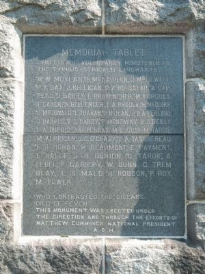 Memorial Tablet on the The Celtic Cross image. Click for full size.