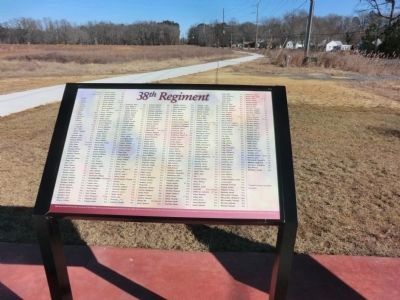 Protecting the Homefront Marker-38th Regiment members. Click for full size. Protecting the Homefront Marker-38th Regiment members image. Click for full size.