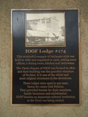 IOOF Lodge #174 Marker image. Click for full size.