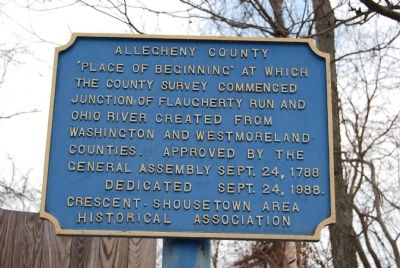 Allegheny County Marker. Click for full size. Allegheny County Marker image. Click for full size.