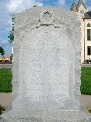 Company D, 2nd Kansas Infantry World War I Memorial image. Click for full size.
