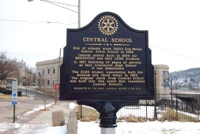 Central School Marker. Click for full size. Central School Marker image. Click for full size.