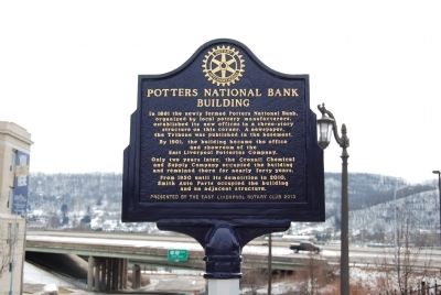 Potters National Bank Building Marker. Click for full size. Potters National Bank Building Marker image. Click for full size.